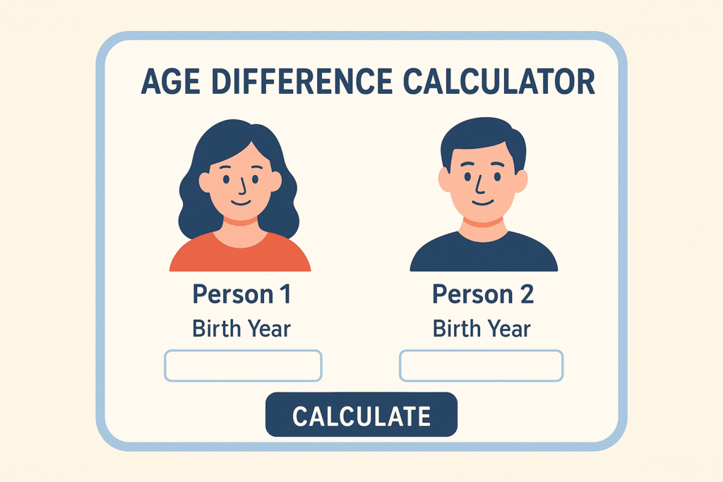 age difference calculator