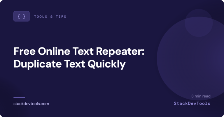 Free Online Text Repeater : Duplicate Text Quickly