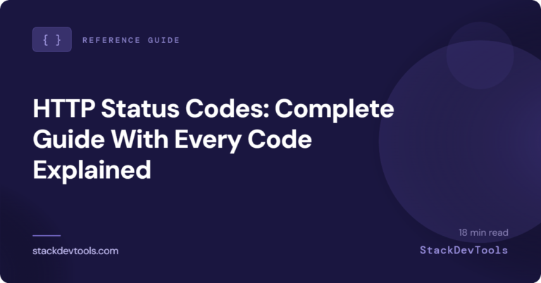 HTTP Status Codes : Complete Guide With Every Code Explained